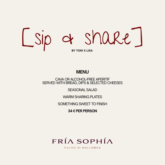 Sip and share menu
